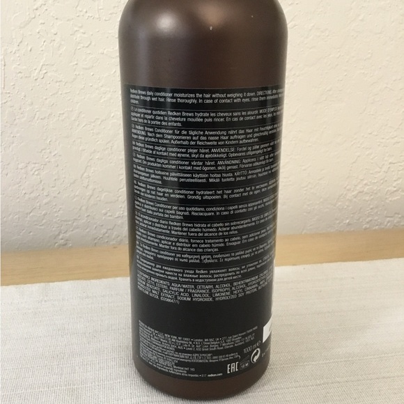 Redken Brews Daily Conditioner For Men | Soft and Shiny Hair 33.8 oz - Picture 2 of 4